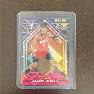 Numbered Recon Jalen Green Basketball Card